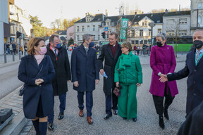 Le Grand-Duc et la Grande-Duchesse étaient présents pour cette soirée inaugurale. (Photo: Luc Deflorenne)
