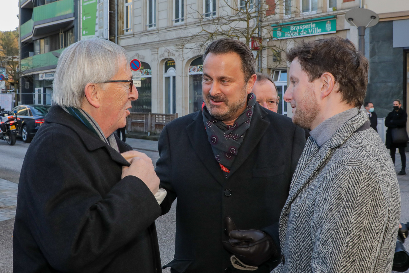  Jean-Claude Juncker, Xavier Bettel et Clément Beaune. (Photo: Luc Deflorenne)