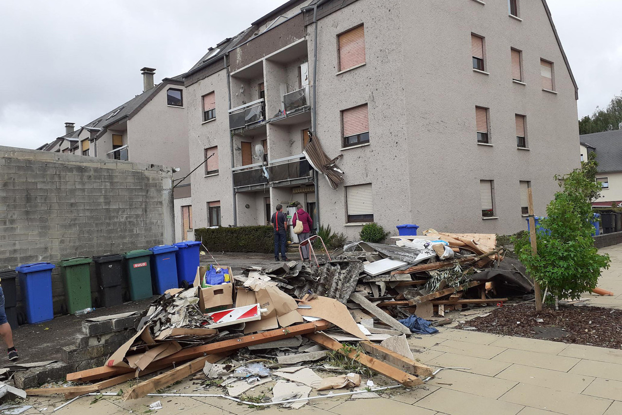 Vendredi 9 août 2019, une tornade était passée à Bascharage et Pétange. (Photo: Paperjam / Archives)