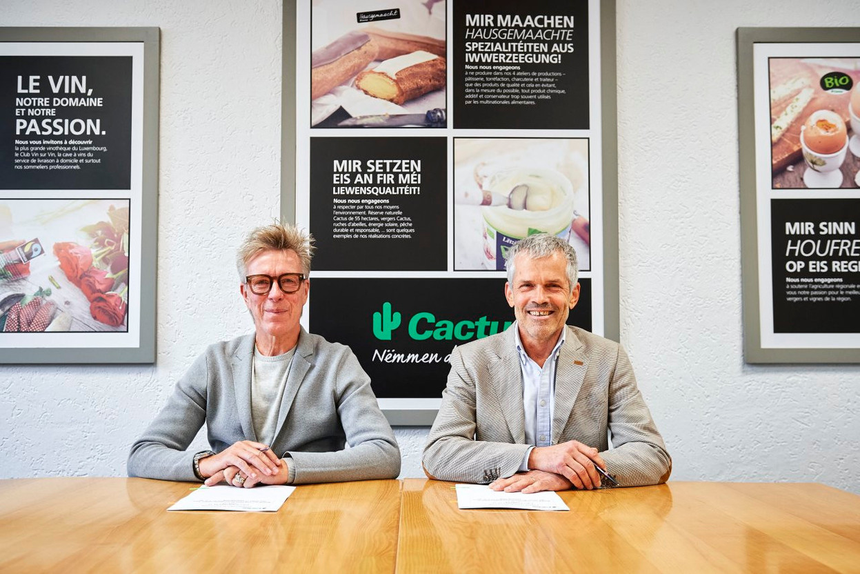 Laurent Schonckert, director-managing director of Cactus, and Michel Goedert, director of the Goedert group, a long-term partnership. (Photo: Cactus)
