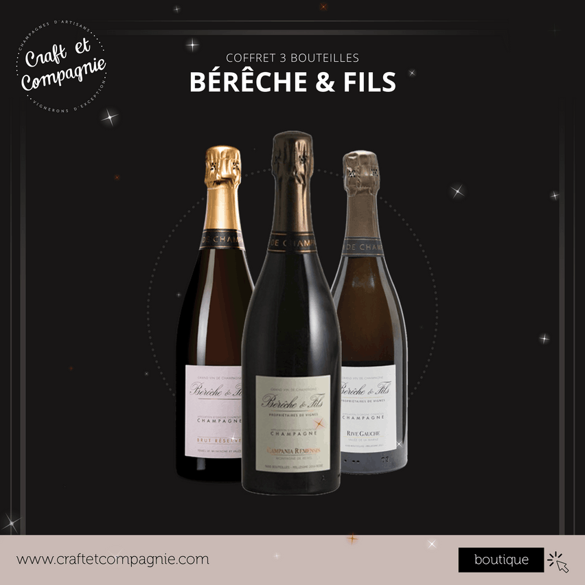 Coffret 3 bouteilles – Bérêche & Fils. (Photo: Craft et Compagnie)