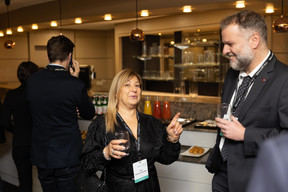 Olga Piemont-Lazzarino (FIS) at the annual Calastone Connect Forum, which was held on 7 November 2023 at the Sofitel in Kirchberg. Photo: Romain Gamba/Maison Moderne