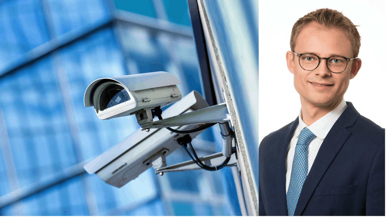 Laurent Magnus of the CNPD explains why the City of Luxembourg cannot install a video surveillance system. (Photos: Shutterstock; Laurent Magnus; Editing: Paperjam)