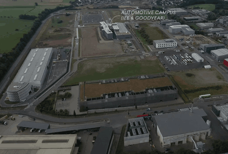 L’incubateur jouxtera les installations de Goodyear et IEE. (Photo: capture d'écran/vidéo Paperjam)