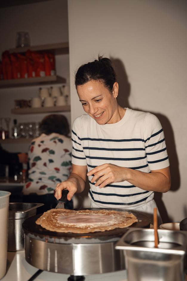 Half Spanish but also half Breton, Carole Lesquer, a defector from the restaurant Flûte alors!, puts the crêpe in the spotlight. (Photo: Eilijah Photography)