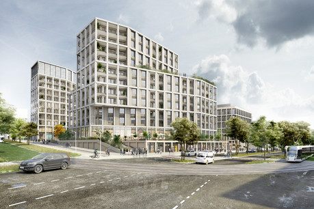 South Village va remplacer ce qui était autrefois une zone commerciale à Howald. (Illustration: Beiler François Fritsch)