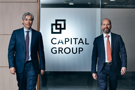Marnix van den Berge, managing director, responsable de la distribution Benelux, France et pays nordiques et Jean-Marc Goy, conducting officer chez Capital International Management Company, la filiale de Capital Group active au Luxembourg. (Photo: Nader Ghavami)
