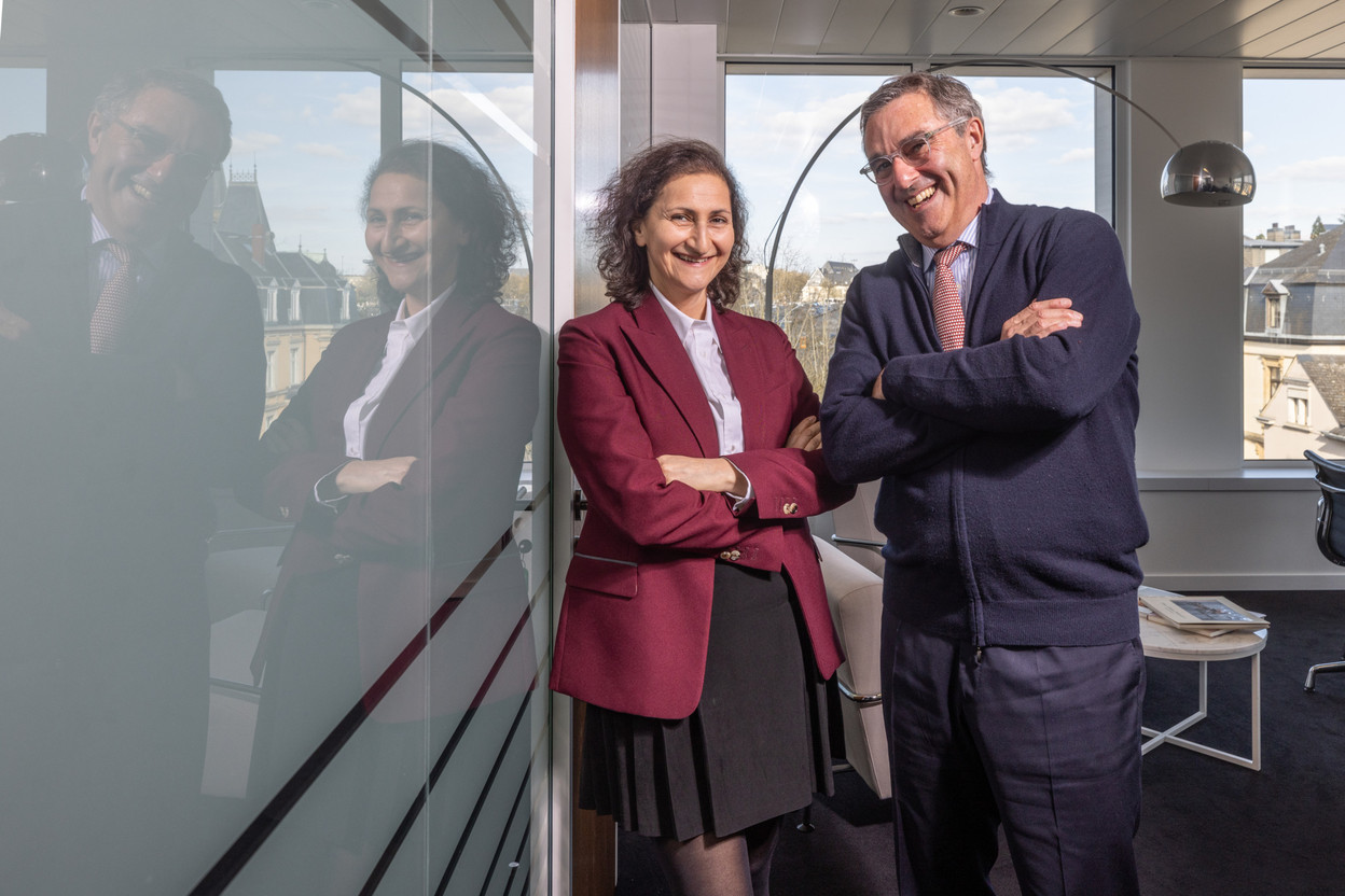 Rose Ouahba and Eric Helderlé of Carmignac reviewed their business with Delano during an interview on 25 March 2024. Photo: Guy Wolff/Maison Moderne