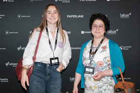 Justine Boehm (SD Worx) and Noura Jafout (Fiduciaire EcoSolidaire Luxembourg). (Photo: Jan Hanrion/Paperjam)