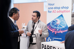 Jorge Villar (Eng Breck Latin America) and Yassin Lhajhouji (LY Finance Consulting). (Photo: Jan Hanrion/Paperjam)