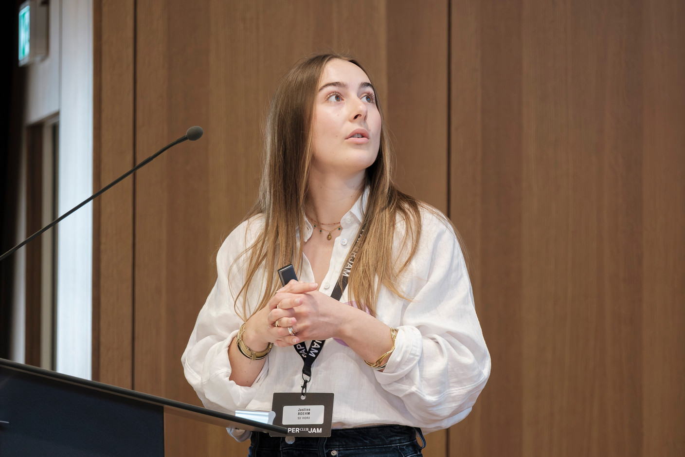 Justine Boehm (SD Worx). (Photo: Jan Hanrion/Paperjam)