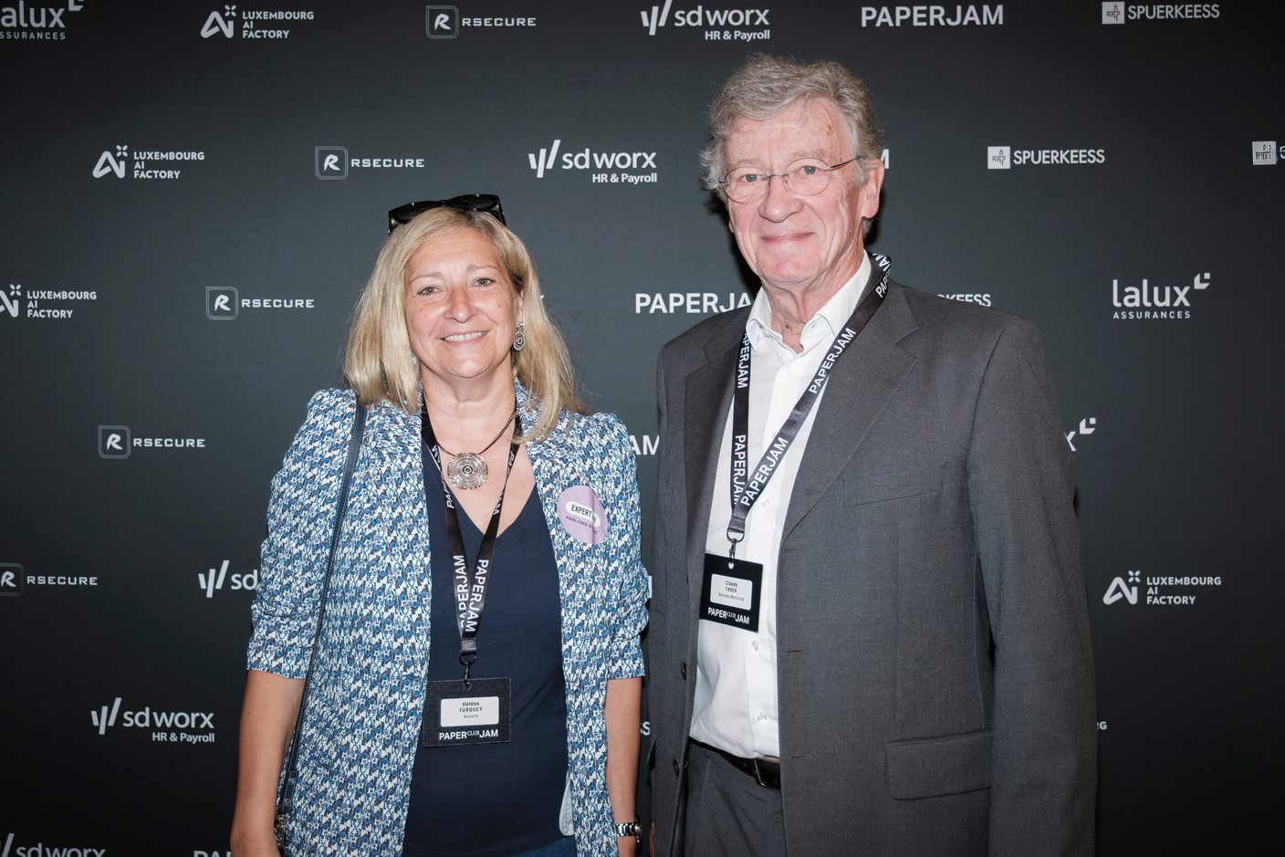 Hélène Turquey (Actualis) and Claude Faber (Business Mentoring). (Photo: Jan Hanrion/Paperjam)