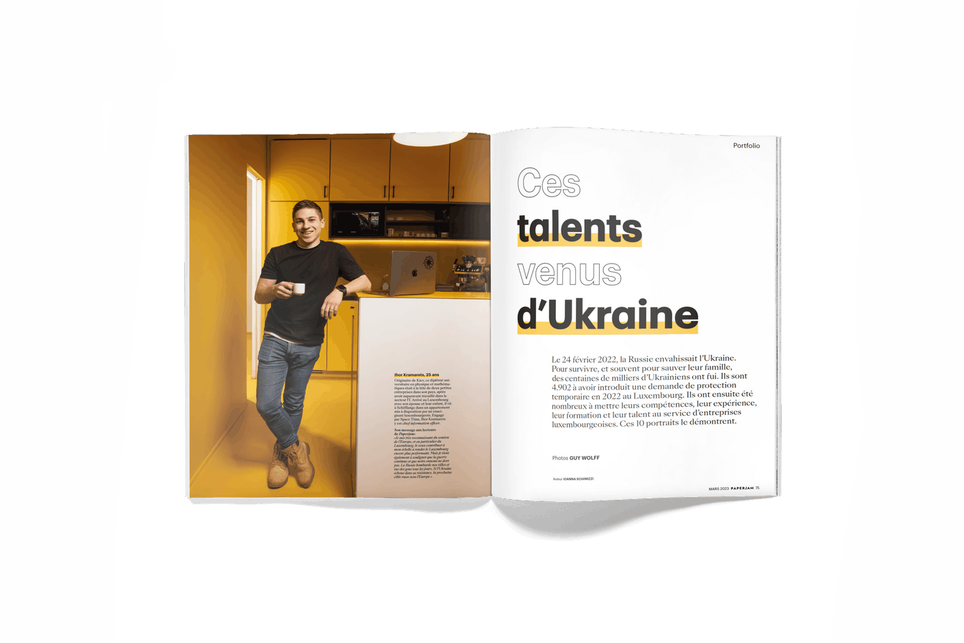 Les Ukrainiens à l’honneur dans ce portfolio. (Photo: Guy Wolff/Maison Moderne)