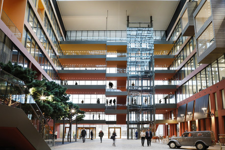 C’est le bureau parisien Lonsdale qui a réalisé le design intérieur de ces espaces conçus par Perry Weber & Associés pour le siège du groupe Ferrero. (Photo: Jacques Giral)