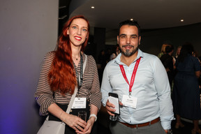 Delphine Conrad (Select Luxembourg) et Aïssa Abeid (Maison Moderne). (Photo: Marie Russillo/Maison Moderne)