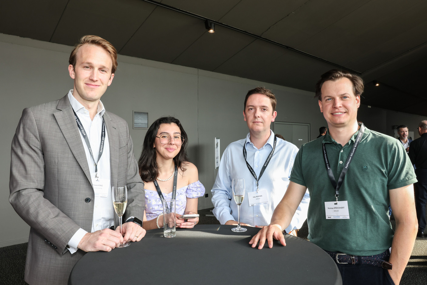 Vincent King, Ilyana Menasri (All Eyes On Me), Mike Reiffers et Nicolas Speeckaert (Skeeled). (Photo: Marie Russillo/Maison Moderne)