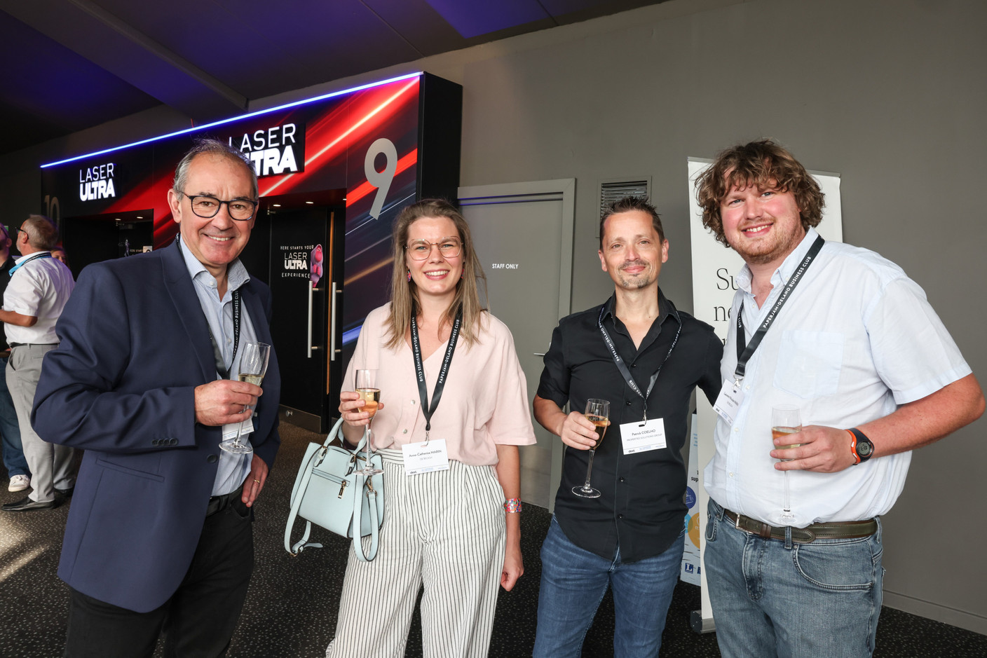 Christophe Tribouillard (Luxfactory), Anne-Catherine Marin (De Belsch), Patrick Coelho (Properties Solutions Group) et Laurent-Nicolas Marin (De Belsch). (Photo: Marie Russillo/Maison Moderne)