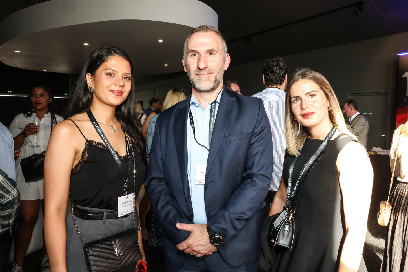 Juliette Belgherz, Fiorenzo Tristaino et Elisa Niederkorn (Pluxee Luxembourg). (Photo: Marie Russillo/Maison Moderne)