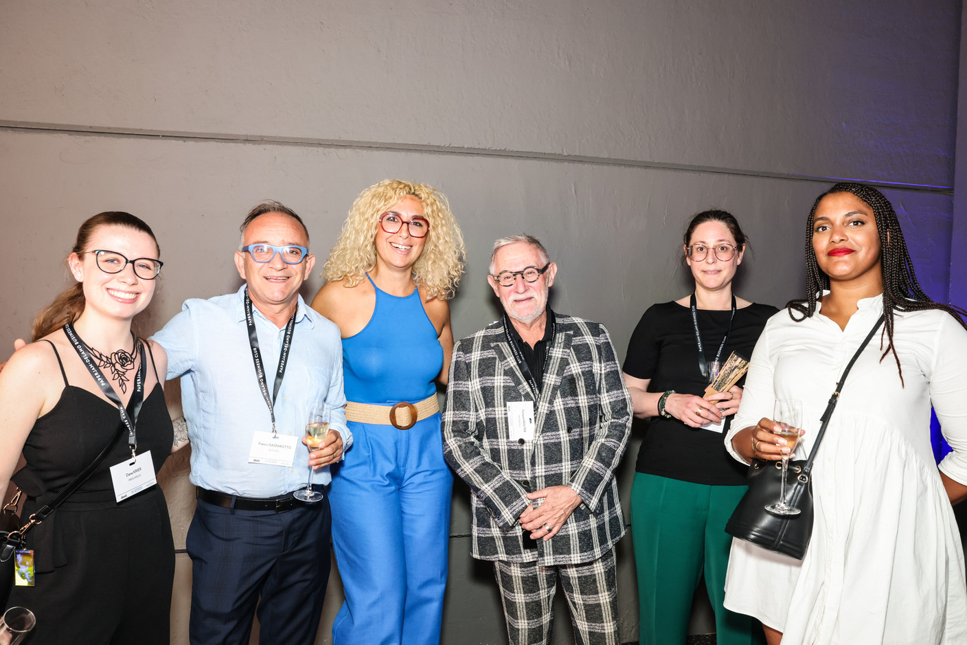 Dana Krier (Prolingua), Francis Gasparotto (Katcho), Naouelle Tir, Fernand Wolter, Anne Schroeder et Rute Silva (Prolingua). (Photo: Marie Russillo/Maison Moderne)