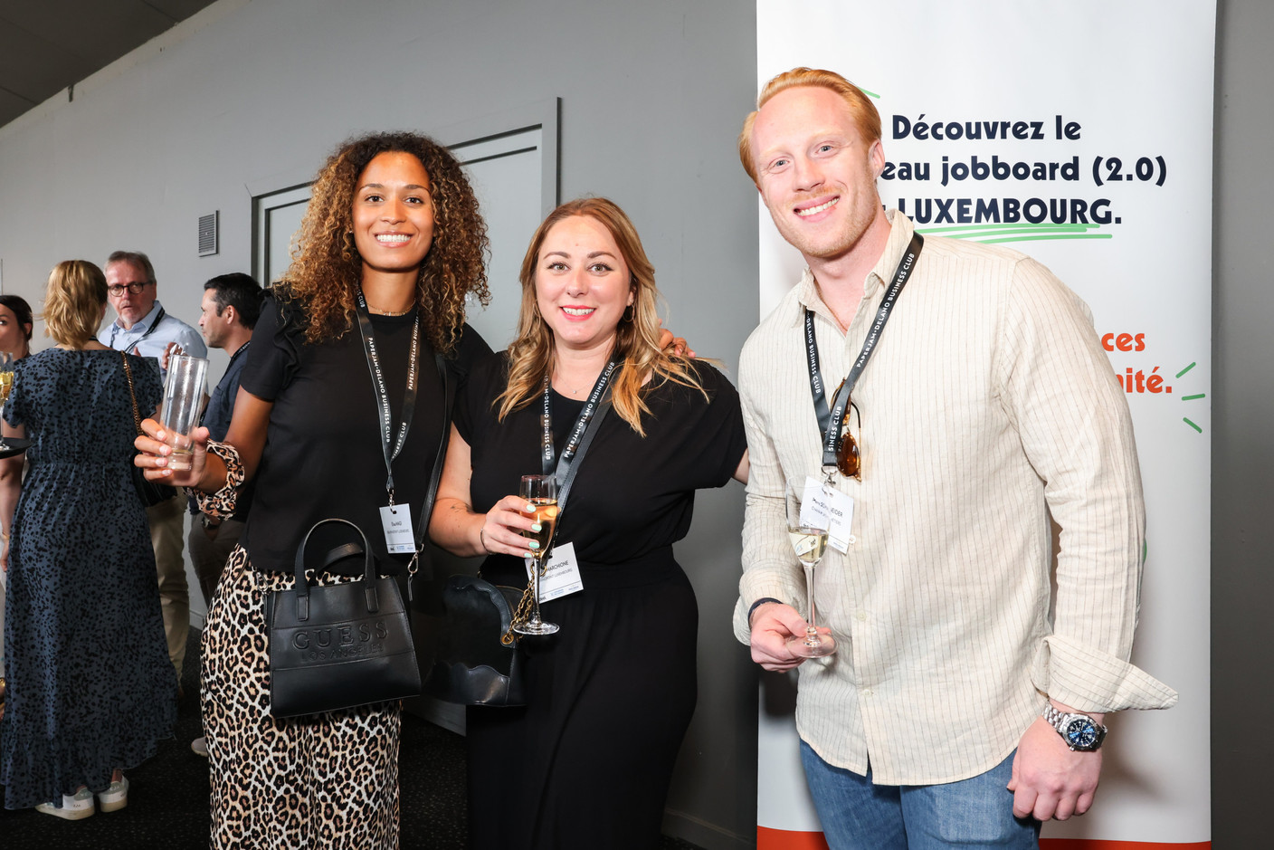 Elisa Magi, Aurélie Marchione (Bearing Point Luxembourg) et Pierre Schneider (Chambre des Métiers). (Photo: Marie Russillo/Maison Moderne)