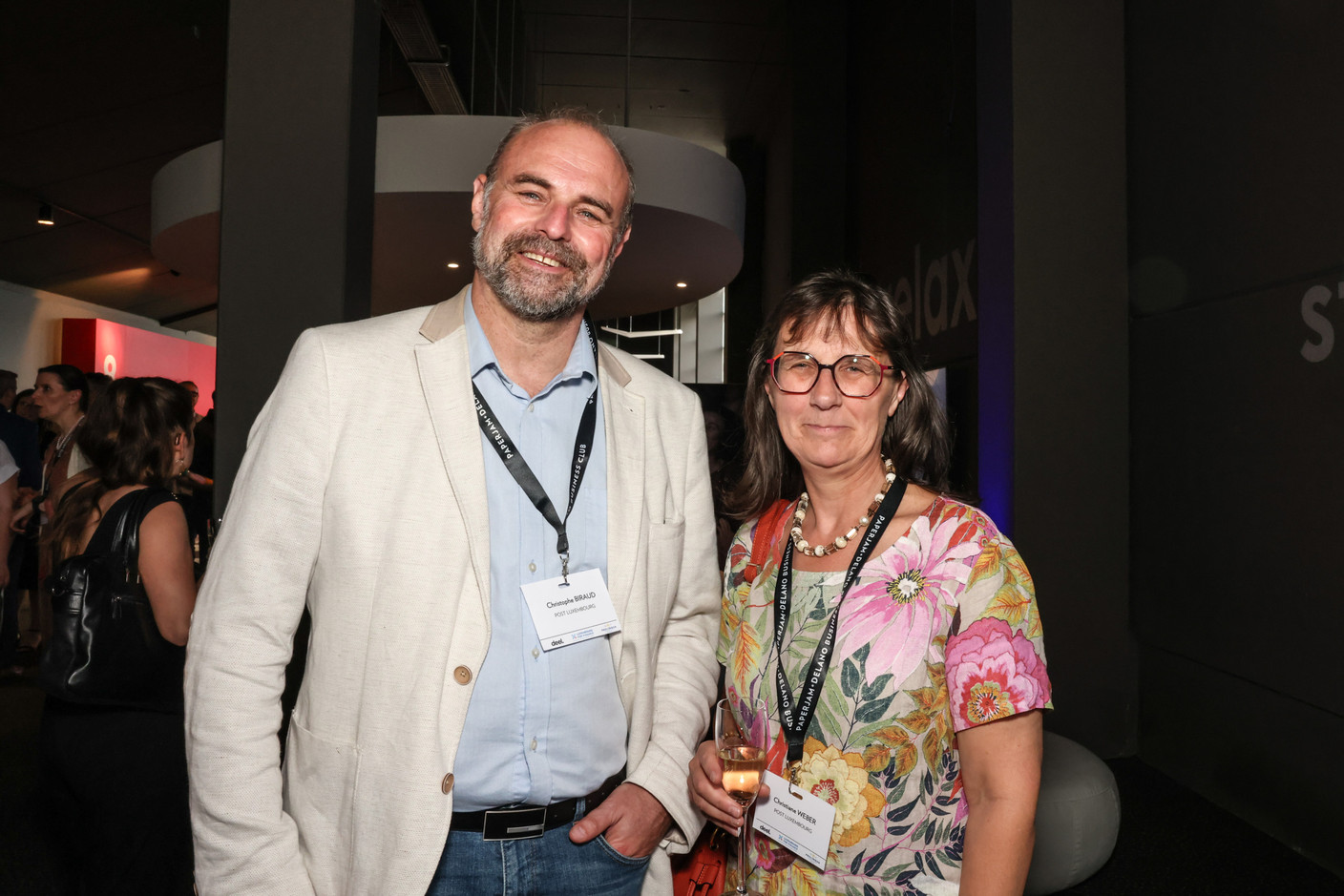 Christophe Biraud et Christiane Weber (Post Luxembourg). (Photo: Marie Russillo/Maison Moderne)