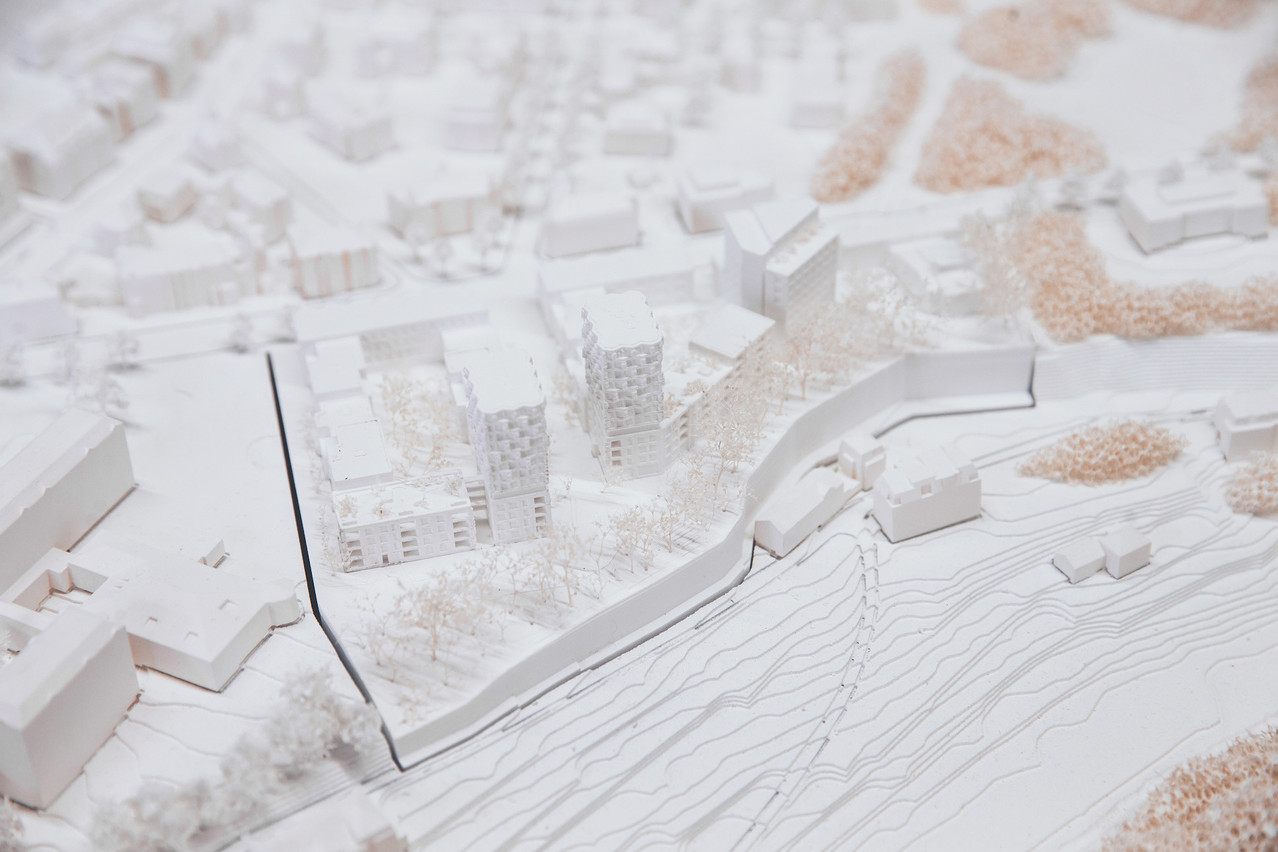 Vue de la maquette du projet de Metaform Architects. (Photo: Esther Jansen)