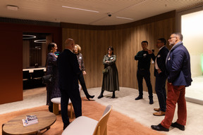 Inauguration of the CBRE House installed in the Prism building at the Cloche d'Or. Photo: Maëlle Helias Louis