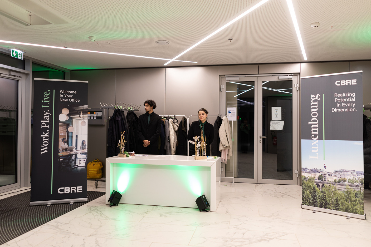 Inauguration of the CBRE House in the Prism building at the Cloche d'Or. Photo: Maëlle Helias Louis