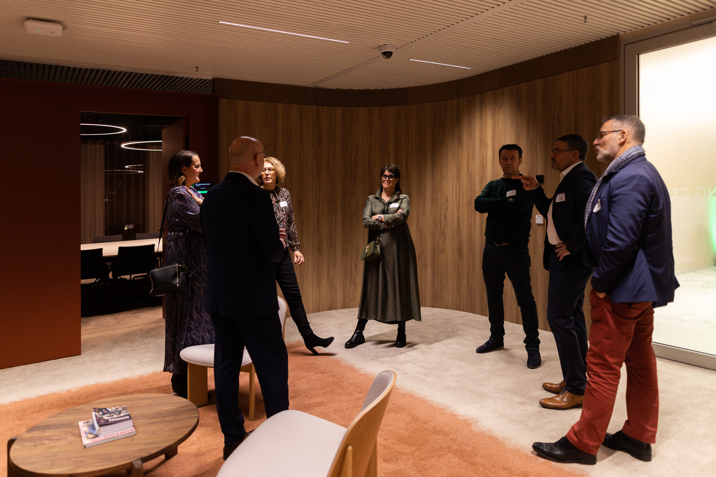 Inauguration of the CBRE House installed in the Prism building at the Cloche d'Or. Photo: Maëlle Helias Louis