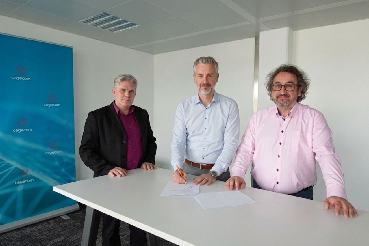 Olivier Antoine (Luxcontrol), Serge Eiffes (Cegecom) and Frédéric Lens (F3C Systems). Three Luxembourg-based companies, three complementary areas of expertise, one shared commitment: to provide the country’s SMEs with comprehensive, sovereign and accessible cybersecurity. Photo: Cegecom