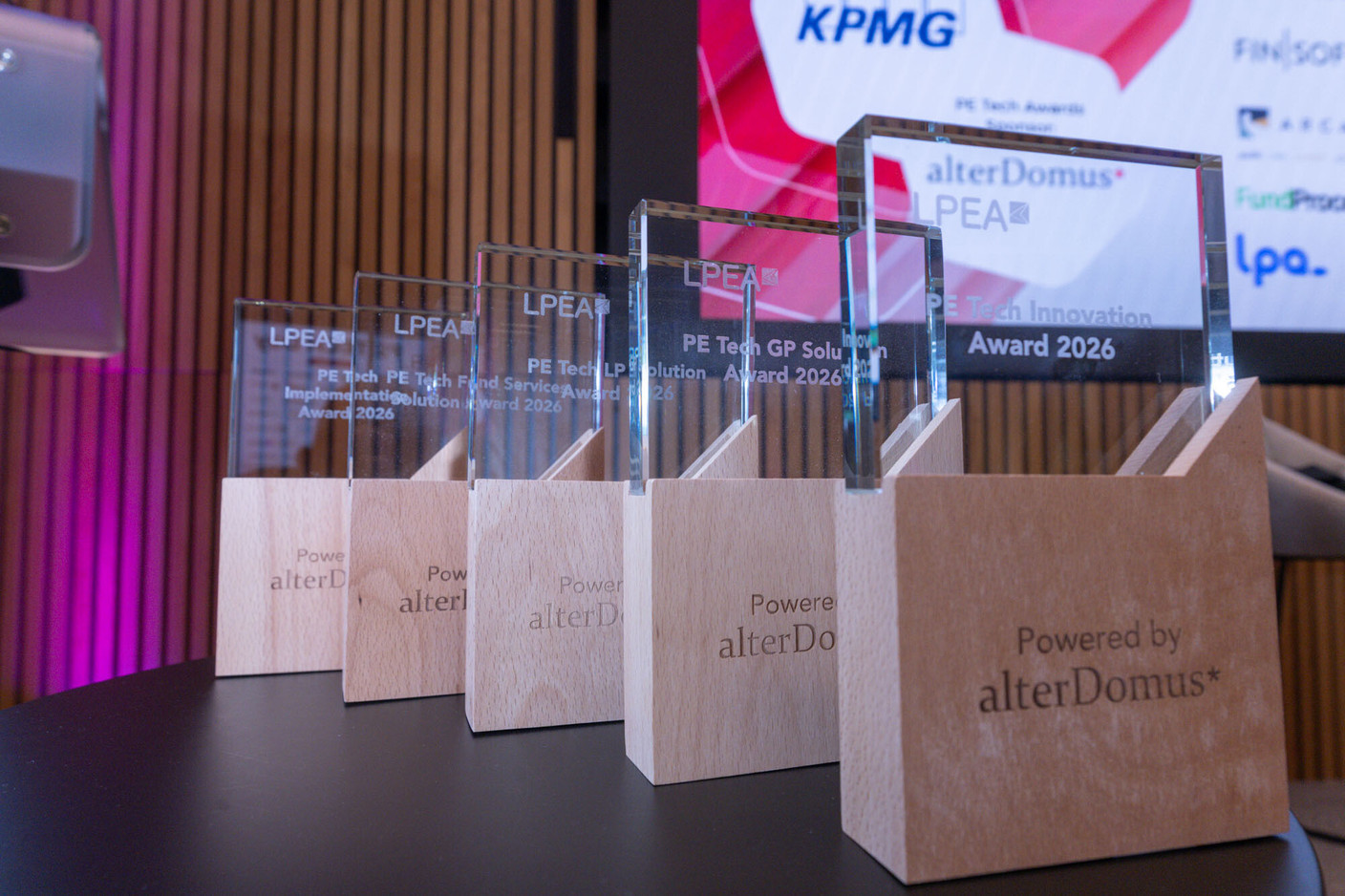 The first edition of the awards brought together more than 300 participants, including 42 technology providers, fund services players, GPs, LPs, and innovation leaders. (Photo: Nader Ghavami)