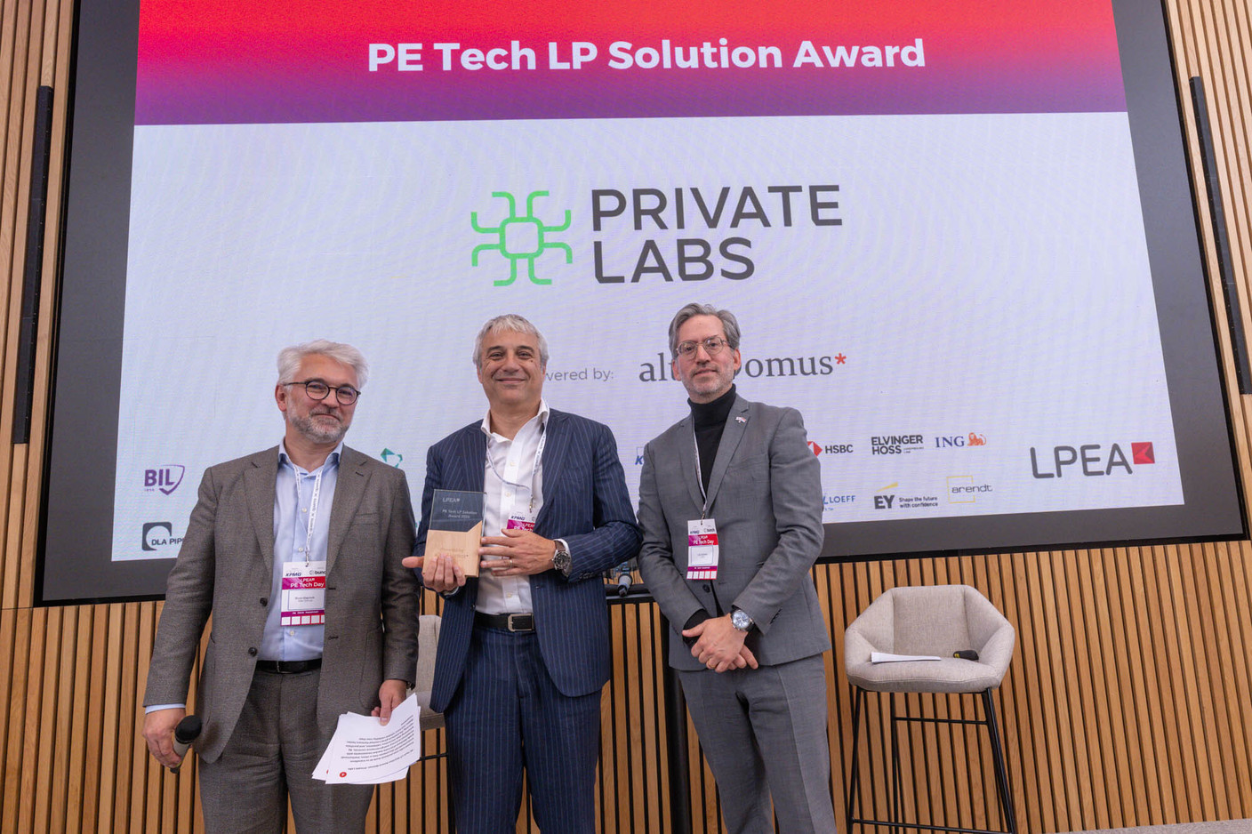 The first edition of the awards brought together more than 300 participants, including 42 technology providers, fund services players, GPs, LPs, and innovation leaders. (Photo: Nader Ghavami)