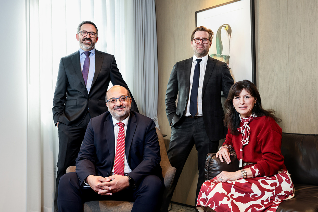 Fabien Debroise,  Global Loans Partner , Antonios Nezeritis,  Office Managing Partner & Investment Funds Partner , Arnaud Julien,  Investment Funds Partner , et Isabelle Lentz,  Corporate Partner .  Crédit Photo : Marie Russillo (Maison Moderne)