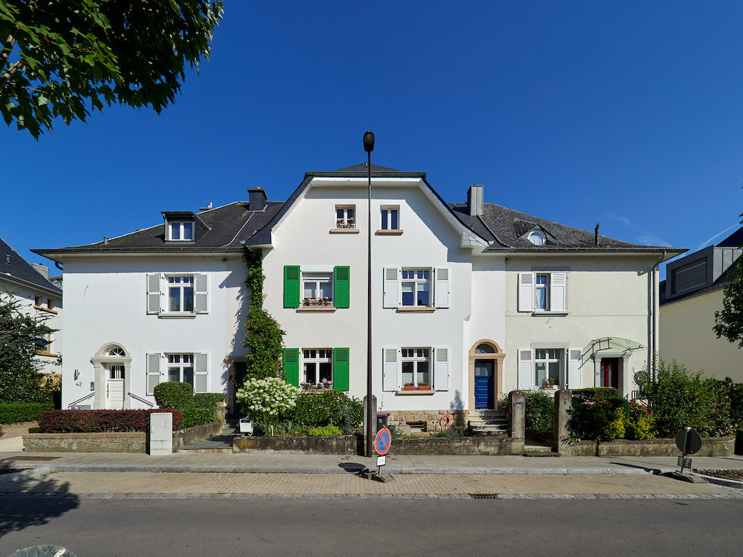 La première maison construite par la SNHBM, rue Michel Lentz à Luxembourg. Photo: Christof Weber
