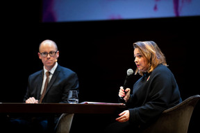 Thierry Raizer (Maison Moderne) et Nora Back (Présidente de l'OGBL) ((Photo: Patricia Pitsch))