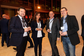 Thibaut Machavoine (Stoll Hydraulics), Mona Zarrinkar (Mozarconsulting), Louis Poignand (EcoLP) et Eric Rosin (Act360°). (Photo: Eva Krins/Maison Moderne)
