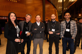 Marie-Laure Ledrich (Consul Led), Serge Borg (Esséré), Leo Benkel (Pure Lambda) et Nasir Zubairi (The LHoFT). (Photo: Eva Krins/Maison Moderne)