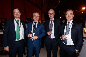 Joseba Arriortua (Chambre officielle de commerce d’Espagne en Belgique et au Luxembourg), Philippe Renard (RBC IS Bank), Frank Rückbrodt (Deutsche Bank Luxembourg) et Falk Fischer (Julius Baer). (Photo: Eva Krins/Maison Moderne)