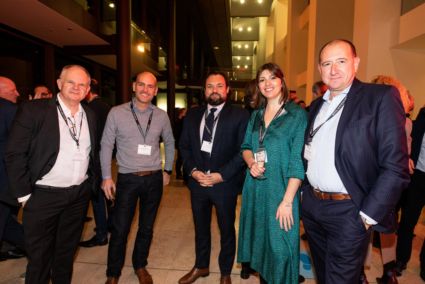 Pierre Thomas (Weinvest Capital Partners), Raoul Mulheims (Finologee), Loïc Bertoli (All Might Consulting), Justine Verheggen (Masao) et Michel Rzonzef (SGI Ingénierie). (Photo: Eva Krins/Maison Moderne)
