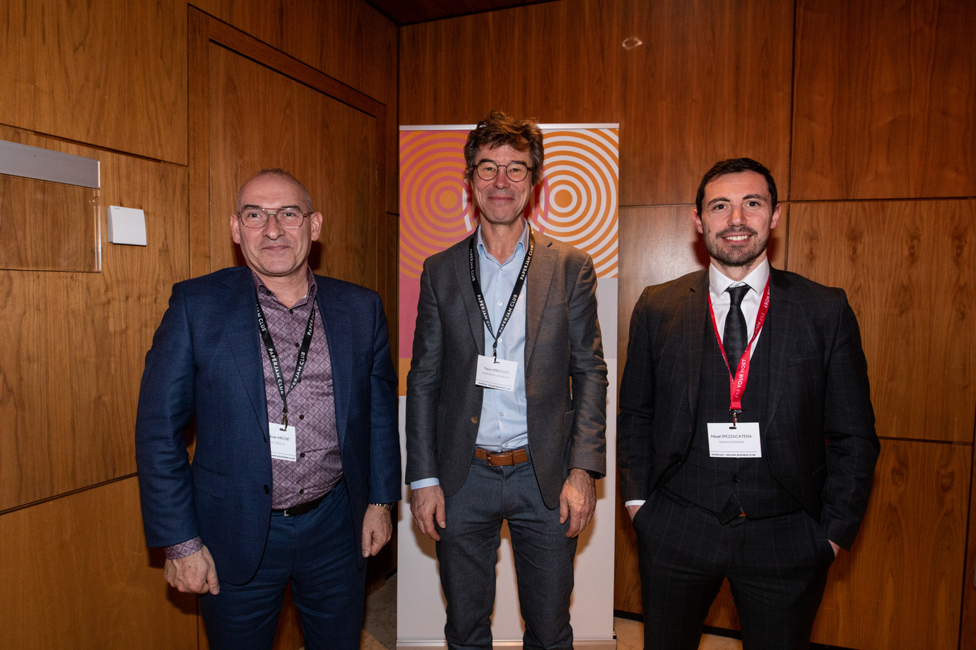 Olivier Miche (Electrolux), Thierry Verdoodt (Neurolead Luxembourg) et Mikaël Spezzacatena (Maison Moderne). (Photo: Eva Krins/Maison Moderne)