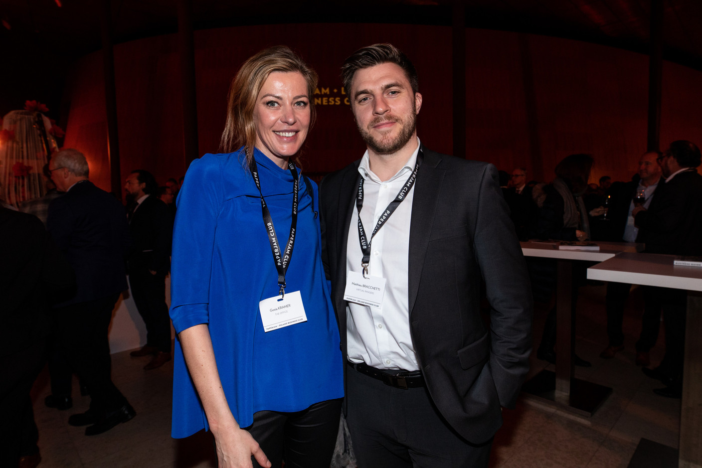 Gosia Kramer (The Office) et Matthieu Bracchetti (Virtual Rangers). (Photo: Eva Krins/Maison Moderne)