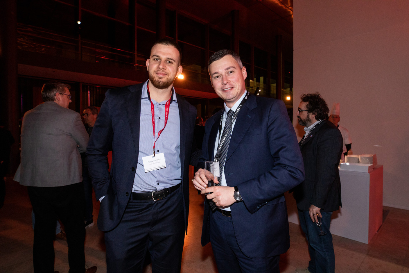 Philippe Raphaël (Maison Moderne) et Fabio Ossich (ABF Assurances). (Photo: Eva Krins/Maison Moderne)