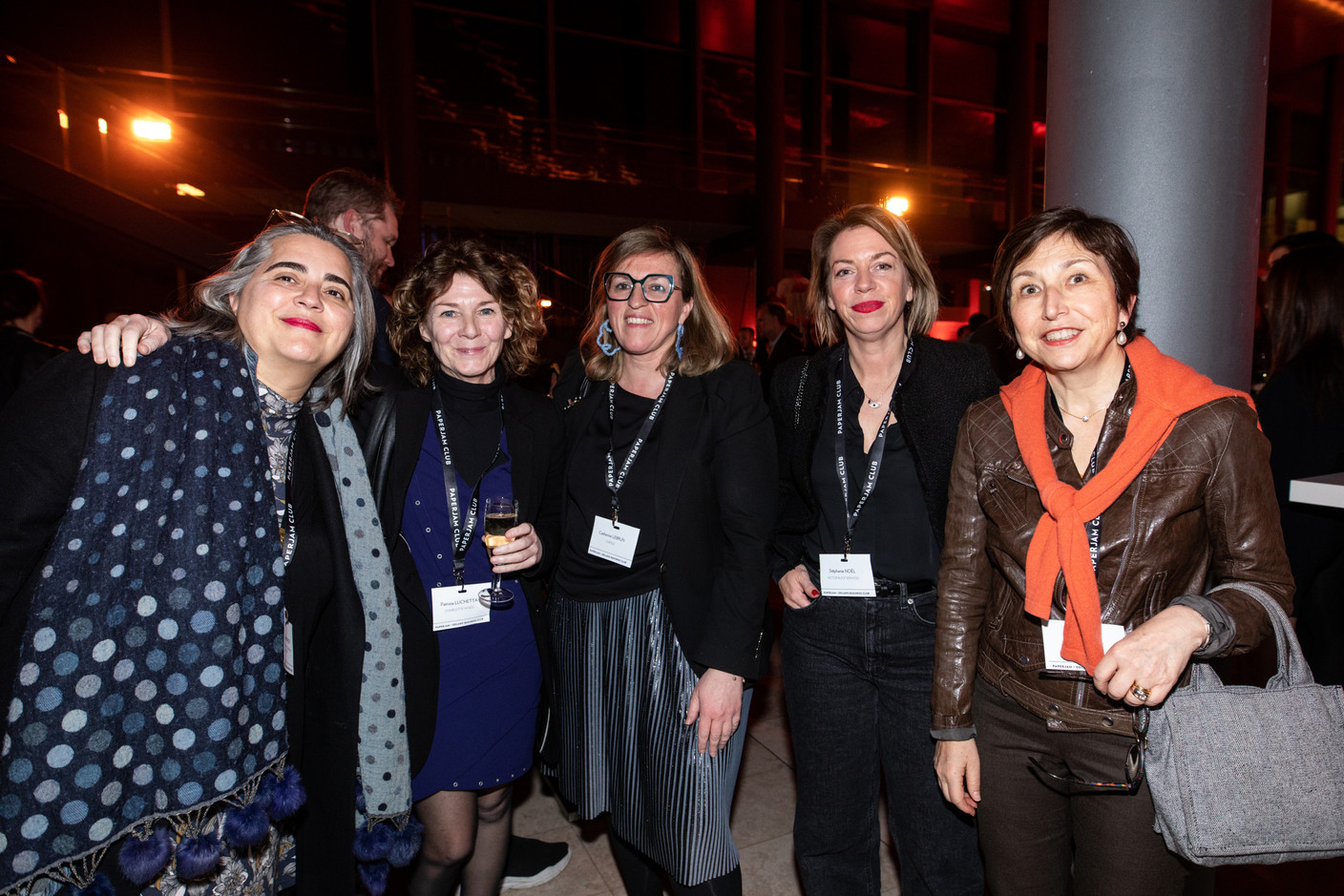 Emmanuelle Ragot (Emmanuelle Ragot Lawyers & Associates), Patrizia Luchetta (Charlotte in Red), Catherine Lebrun (Subtile), Stéphanie Noël (Victor Buck Services) et Isabelle Weill (Hunteed). (Photo: Eva Krins/Maison Moderne)