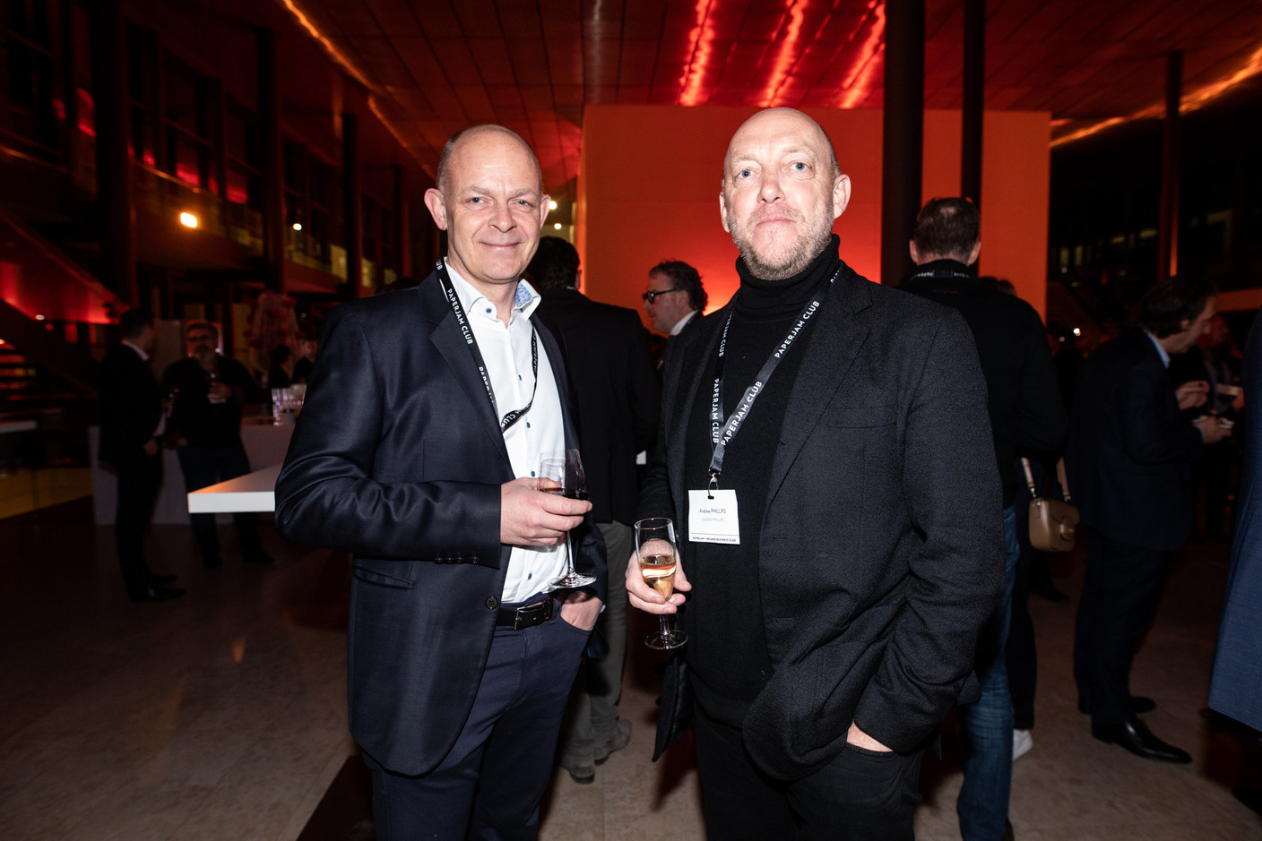 Rodolphe Mertens (Rodolphe Mertens Architecture) à gauche et Andrew Phillips (Andrew Phillips) à droite. (Photo: Eva Krins/Maison Moderne)