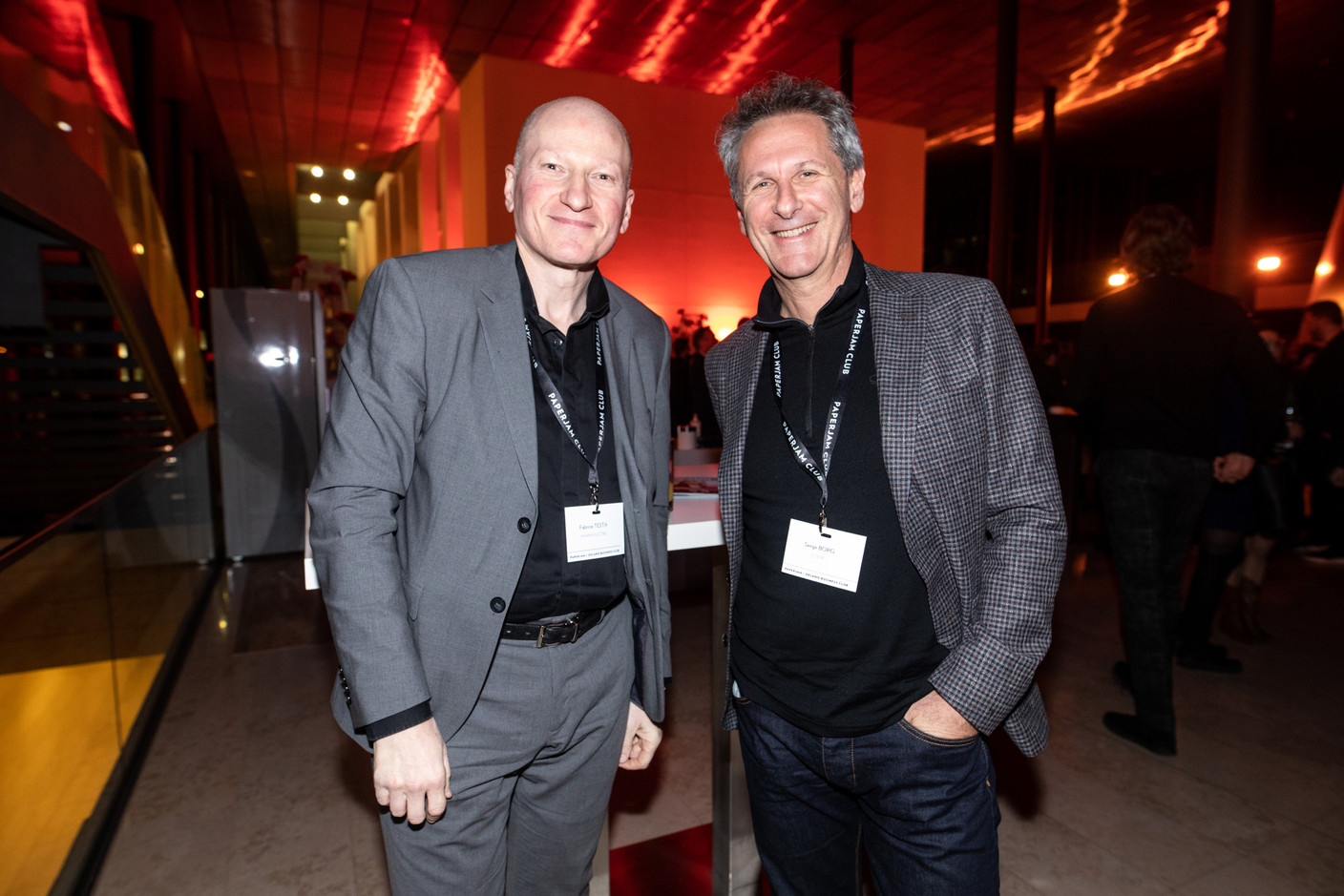 Fabrice Testa (Maana Electric) et Serge Borg (Esséré). (Photo: Eva Krins/Maison Moderne)