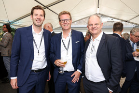 Sébastien Delens (Fair Estate), Emmanuel Gay (Résultance) et Pierre Thomas (EMC). (Photo: Eva Krins/Maison Moderne)
