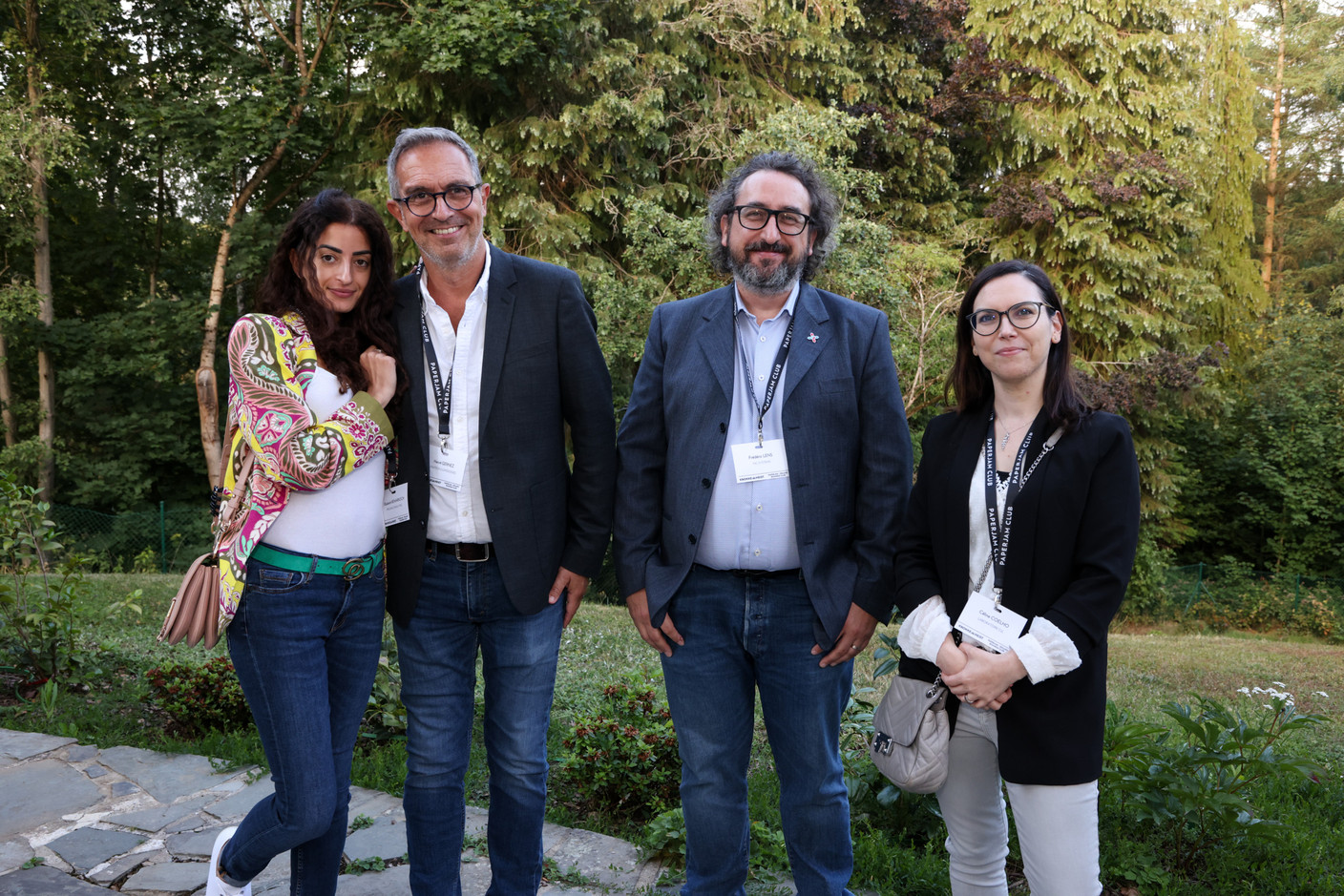 Elizabeth Benarroch (Prolink Consulting), Hervé Gernez (Exatech/LuxGoodies), Frédéric Lens (F3C Systems) et Céline Coelho (Laboratoire C2L). (Photo: Eva Krins/Maison Moderne)