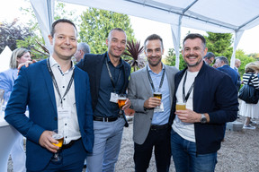 Olivier Laidebeur (Laidebeur & Partners), Benoît Hosten, Goy Grosbusch (Grosbusch) et David Gavroy (DG Group). (Photo: Eva Krins/Maison Moderne)