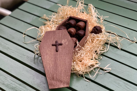 La Boîte tout choco de Genaveh, un nom tout doux qui cache un concept chocolaté effrayant pour Halloween… (Photo: Maison Moderne)
