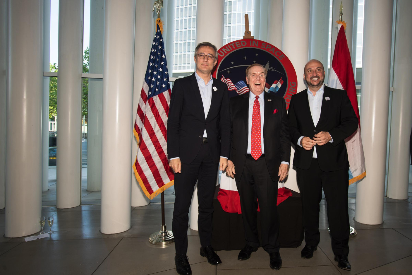 Félix Braz (ministre de la Justice), Randolph Evans (ambassadeur des États-Unis au Luxembourg) et Étienne Schneider (vice-Premier ministre). (Photo: Nader Ghavami)